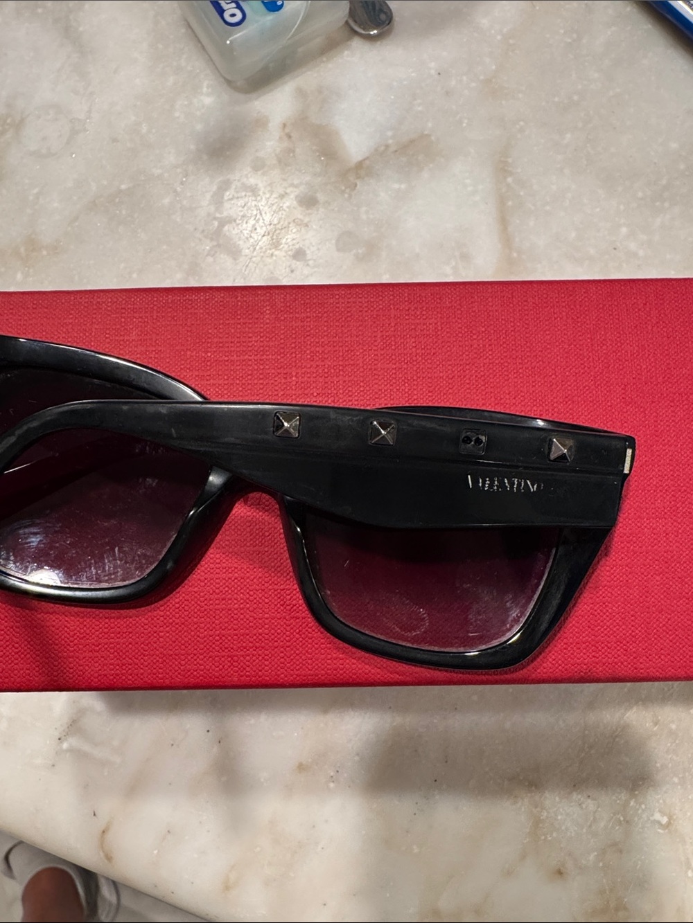 Valentino Black Cat-Eye Sunglasses - Picture 3 of 8